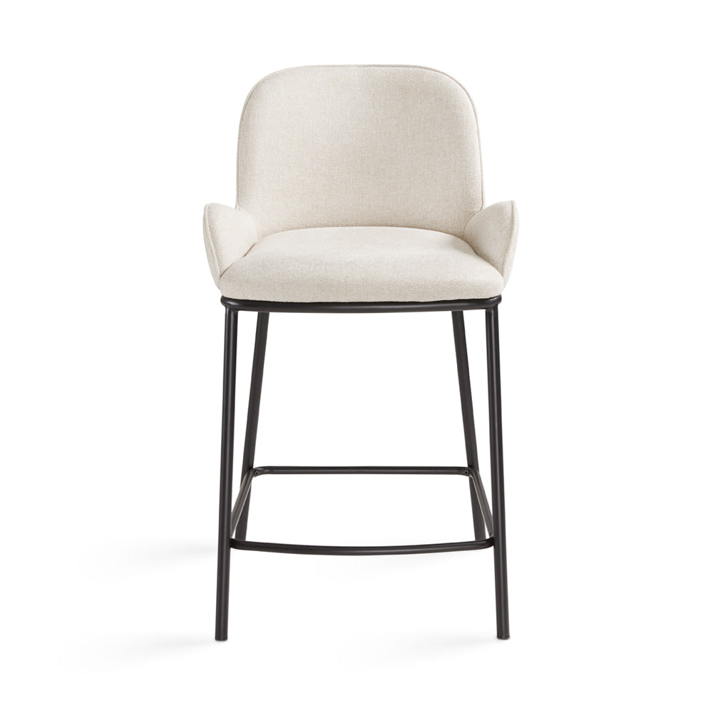 Wesley Counter Stool in Light Grey