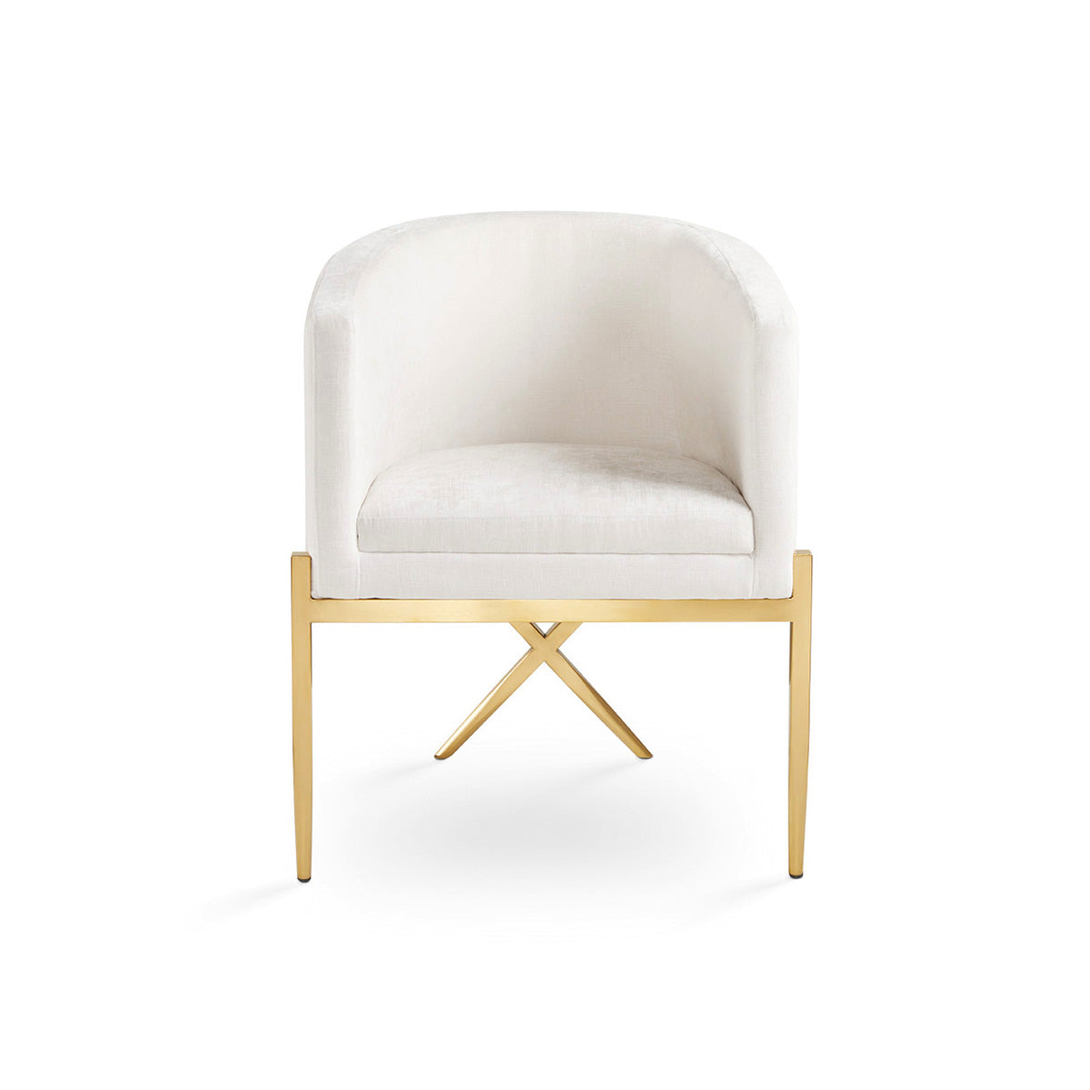 Apache Brushed Gold Accent Chair