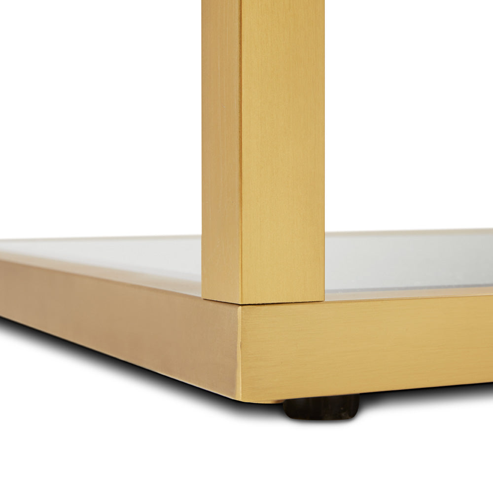 Fabian End Table Brushed Gold