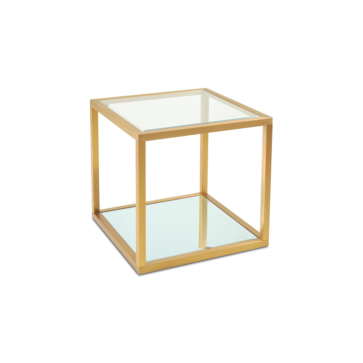 Fabian End Table Brushed Gold