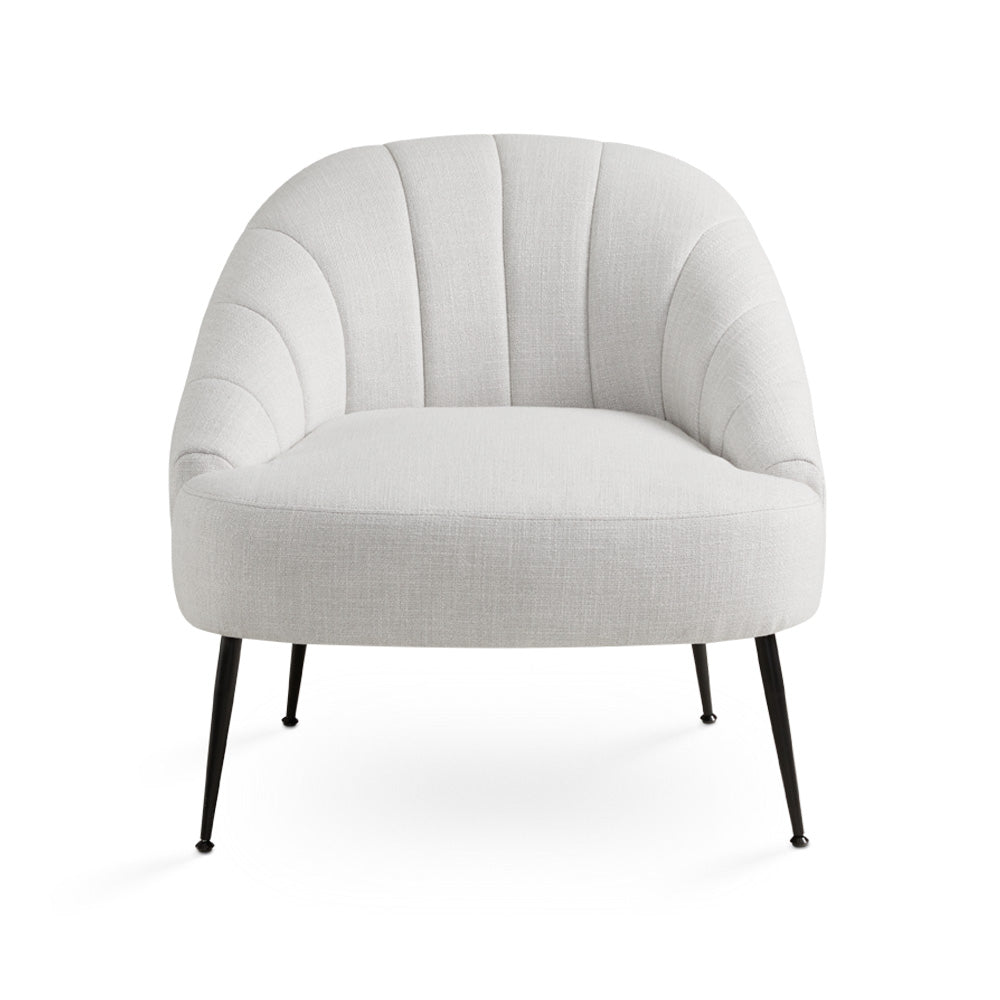 Coraline Accent Chair Grey Linen