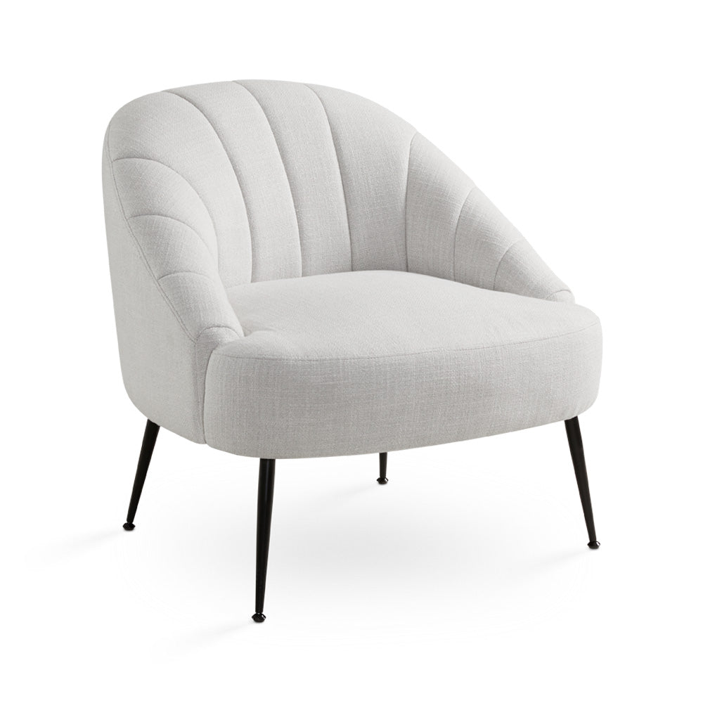 Coraline Accent Chair Grey Linen