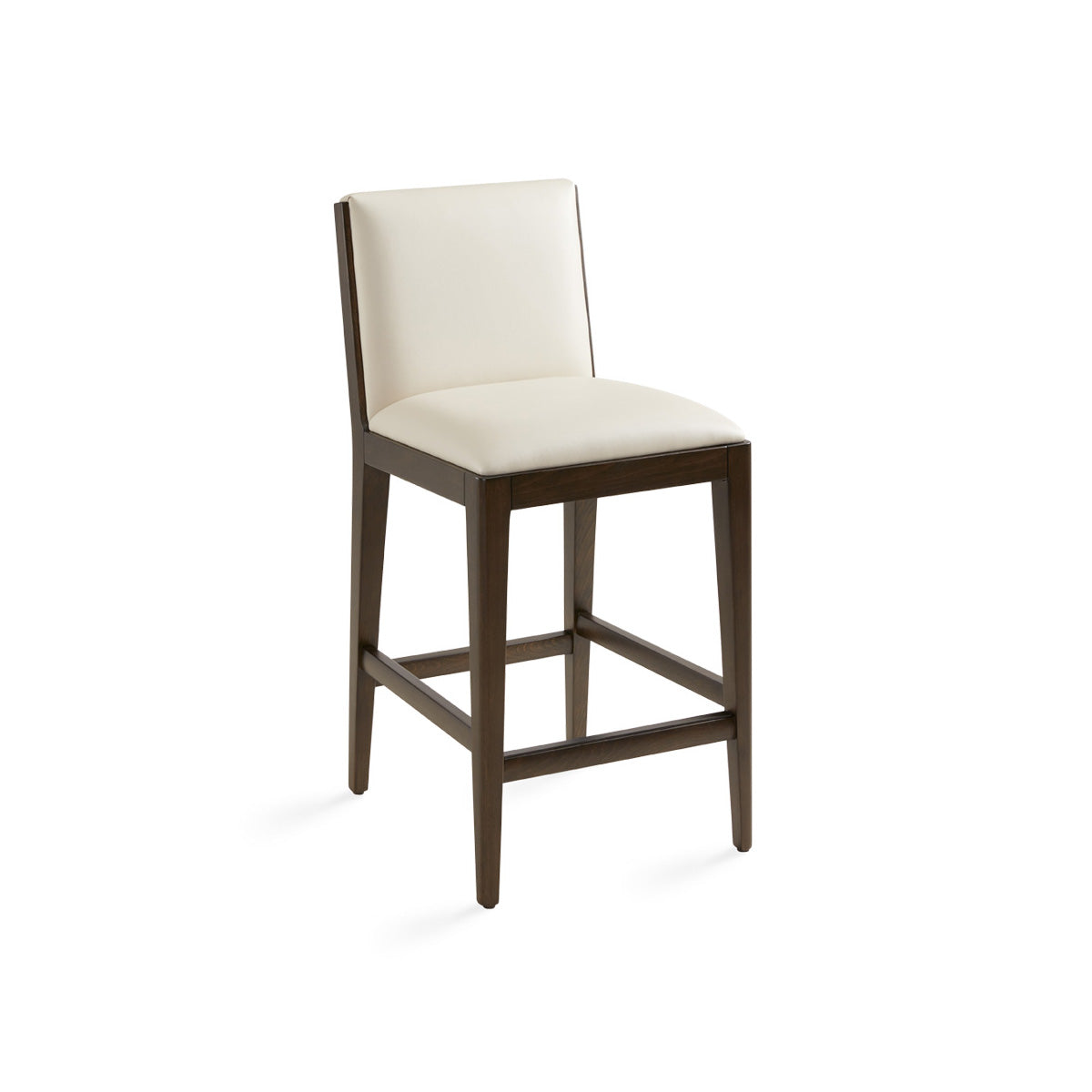 Andrei Counter Chair Aspen Taupe PU wood legs