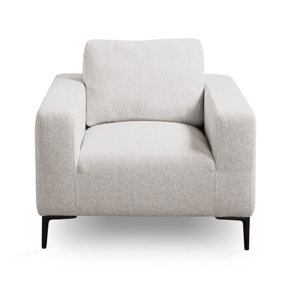 Barrett Accent Chair in Grey Linen
