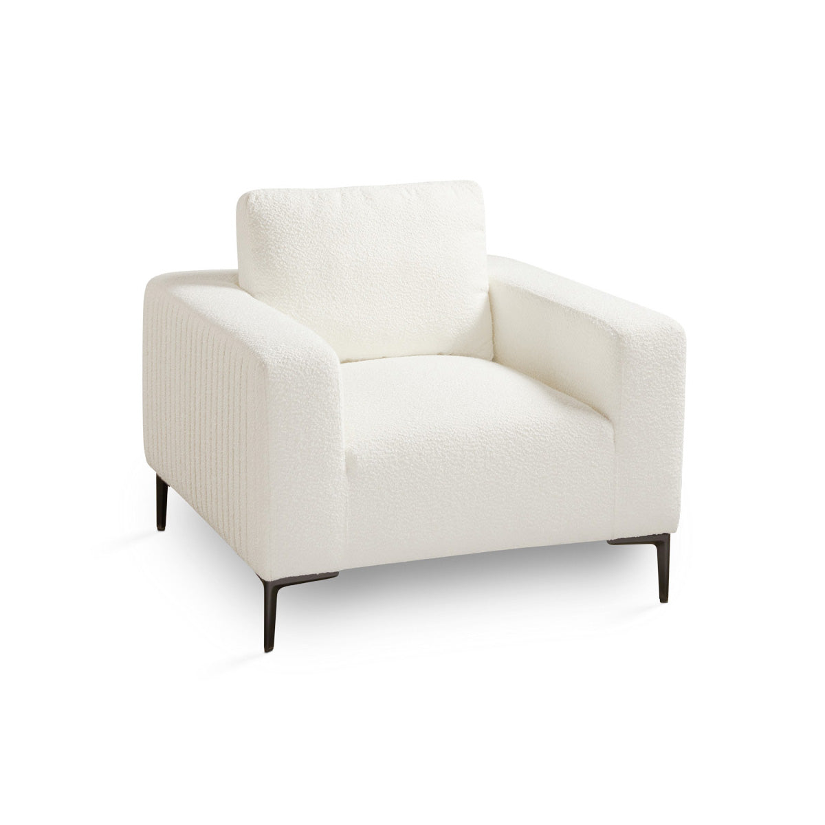 Barrett Accent Chair in White Boucle