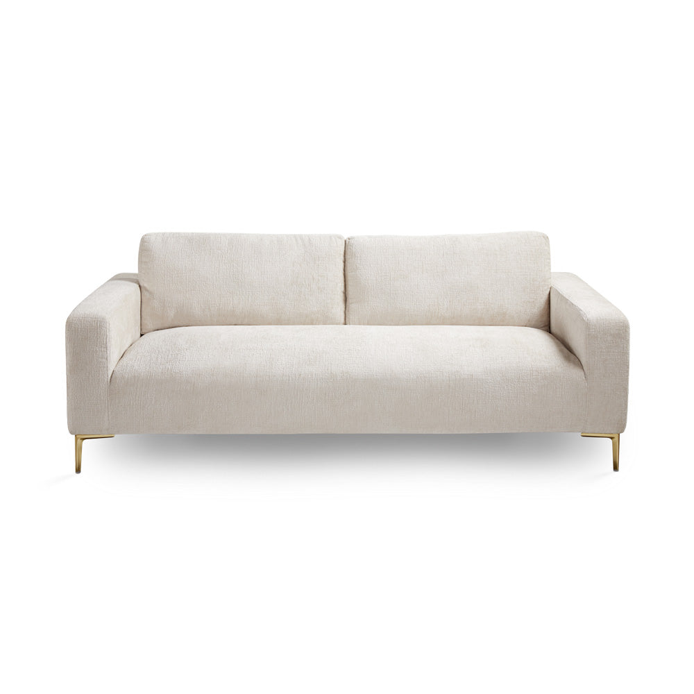 Barrett Gold Sofa in Grey Chenille