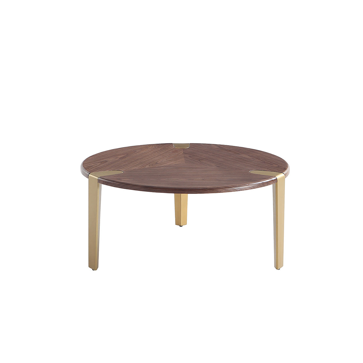 Melody Coffee Table with Brushed Bronze Steel Legs